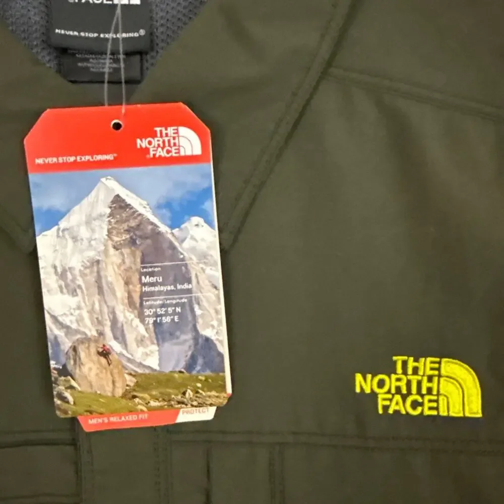 The North Face Shirt Mens XXL Green Paramount Woven Long Sleeve UPF 50 NWT